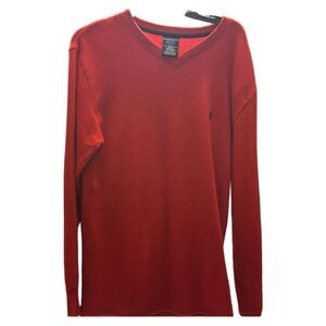 Polo by Ralph Lauren Long Sleeve Shirt Youth Medium Red V Neck. Size M.